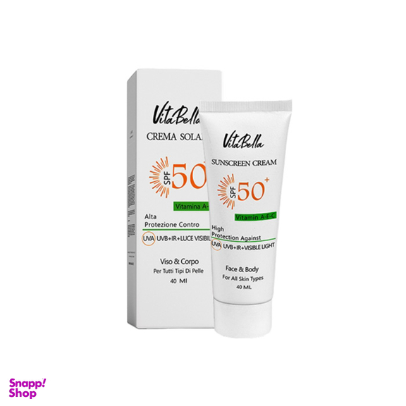 کرم ضد آفتاب بی رنگ ویتابلا مدل SPF50 حجم 40 میلی لیتر