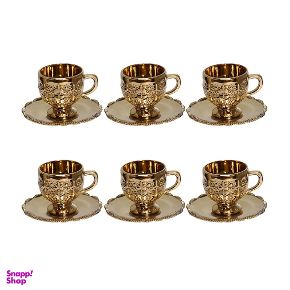 فنجان و نعلبکی مدل فوجین بسته 6 عددی