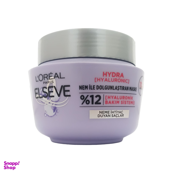 ماسک مو لورآل مدل Hydra Hyaluronic 72sa حجم 300 میلی لیتر