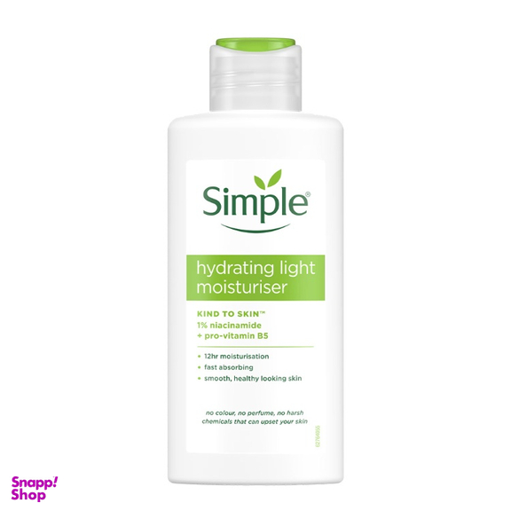 آبرسان و مرطوب کننده سیمپل مدل لایت مناسب پوست چرب و حساس حجم 125 میلی لیتر