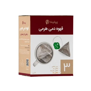 قهوه دمی هرمی شماره 3 پپتینا بسته ۶ عددی