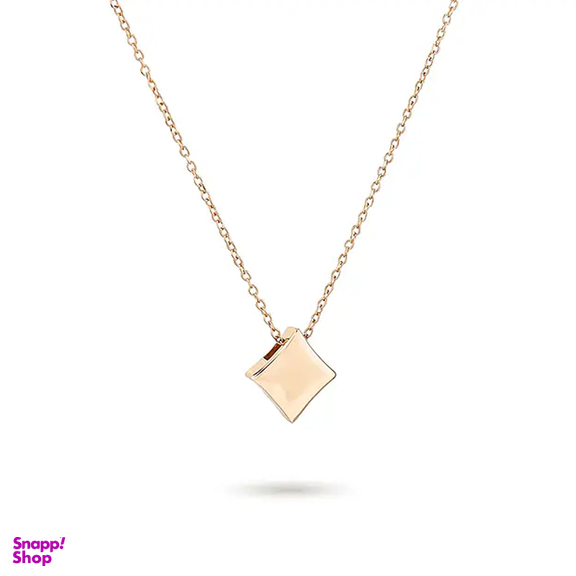 گردنبند طلا 18 عیار زنانه میلی گالری طرح مربع فانتزی کد MT389