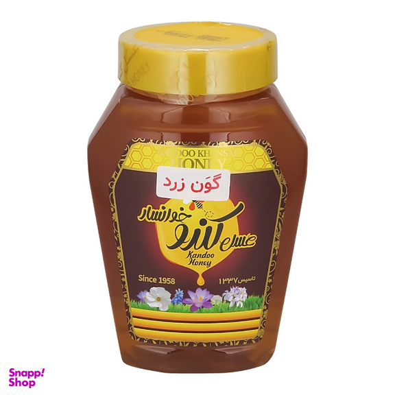 عسل گون زرد کندو خوانسار وزن 1050 گرم