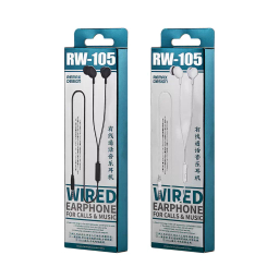 هندزفری باسیم ریمکس مدل RW-105 طول 1.2 متر