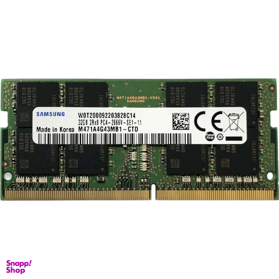 رم لپ تاپ 32 گیگ سامسونگ RAM SAMSUNG DDR4-2666