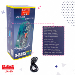 اسپیکر بلوتوثی قابل حمل لیتو مدل LK-40