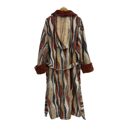 حوله پالتویی برق لامع مدل چاپی کد 163