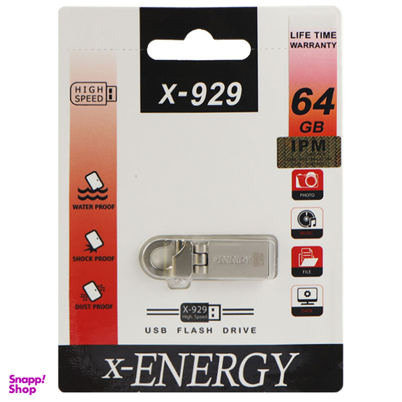 فلش مموری ایکس-انرژی مدل X-Energy X-929 ظرفیت 64 گیگابایت