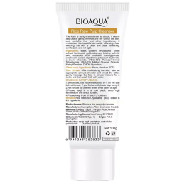 فوم شستشو صورت بایو آکوا مدل برنج حجم 100 میلی لیتر