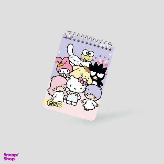 دفترچه یادداشت سیمی 80 برگ دارکوب مدل کرومی و کیتی کد 141/3