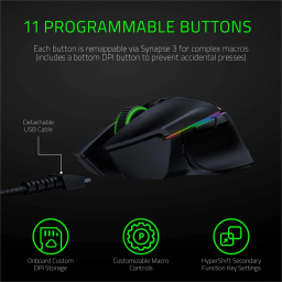 موس بی سیم گیمینگ ریزر مدل BASILISK ULTIMATE