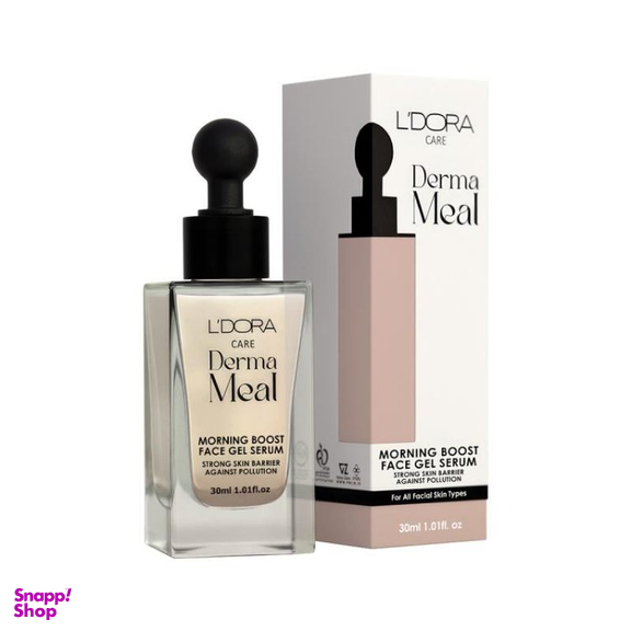 سرم ژل تقویت کننده پوست صورت لدورا مدل Derma Meal کد K1 حجم 30 میلی لیتر
