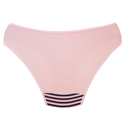 شورت زنانه فیتن فرخ زادی مدل پنبه ای راه راه کد 5177-10 رنگ صورتی