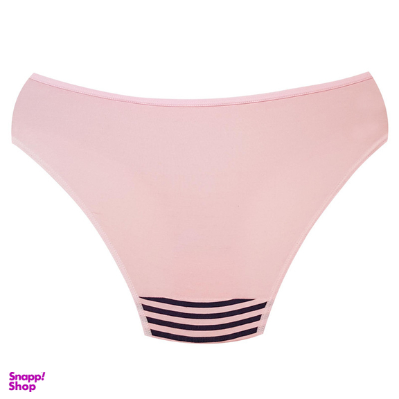 شورت زنانه فیتن فرخ زادی مدل پنبه ای راه راه کد 5177-10 رنگ صورتی