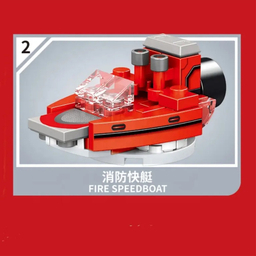 ساختنی سیمبوبلاک مدل لگو آتش نشانی کد S02