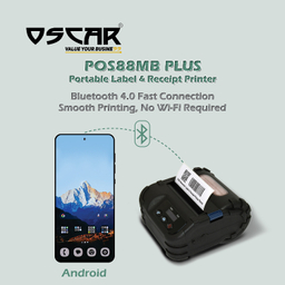 فیش و لیبل پرینتر قابل حمل اسکار مدل 88MB PLUS