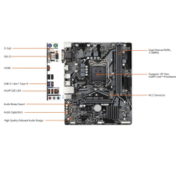 مادربرد گیگابایت مدل H410M S2H V2 (rev. 1.0)