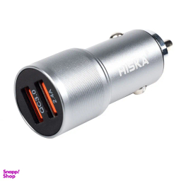شارژر فندکی هیسکا مدل CC-309Q به همراه کابل تبدیل USB-C