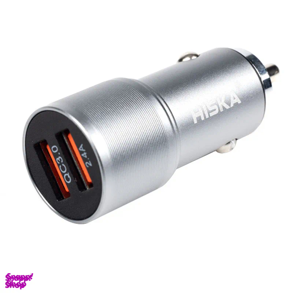 شارژر فندکی هیسکا مدل CC-309Q به همراه کابل تبدیل USB-C