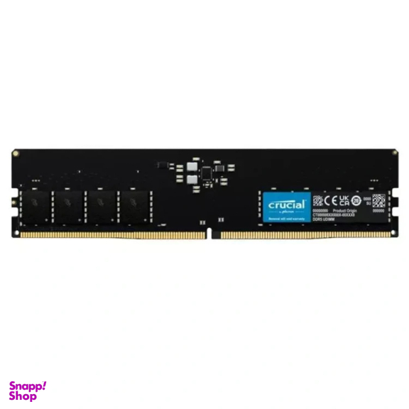 رم کامپیوتر DDR5 تک کاناله 4800 مگاهرتز CL40 کروشیال ظرفیت 16 گیگابایت