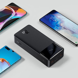 پاوربانک باسئوس مدل Bipow Digital Display ظرفیت 30000 میلی آمپر ساعت
