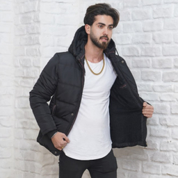 کاپشن مردانه آرپو مدل کوهیار رنگ مشکی