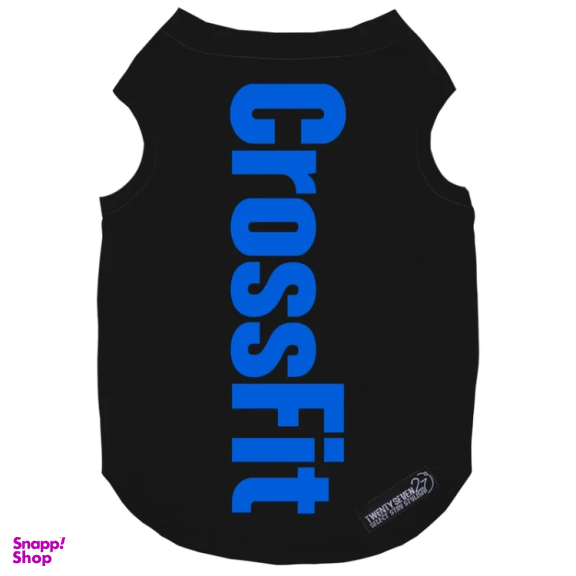 لباس سگ و گربه 27 طرح Crossfit کد MH1483 رنگ مشکی