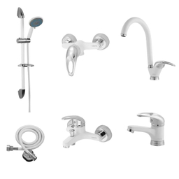 ست شیرآلات فاخته مدل اورانوس عصایی کد SK مجموعه 6 عددی