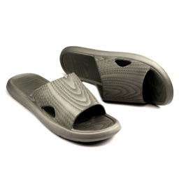 دمپایی مردانه پاپا مدل بلوط کد 06 رنگ طوسی