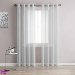 پرده حریر ساده پانچ کد 1002