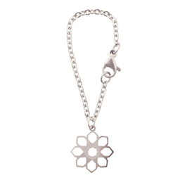 آویز ساعت نقره زنانه گیرا مدل گل کد G589