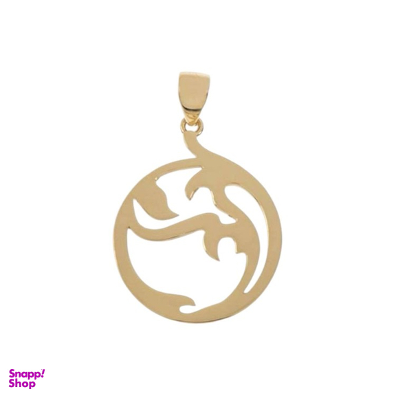 پلاک گردنبند طلا 18 عیار زنانه پانسی طرح انتزاعی مدل PE548