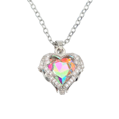 گردنبند زنانه وای اس ایکس کریستال سواروسکی طرح قلب کد ghalb5600