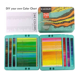 مداد رنگی 240 رنگ کالور مدل Premium کد 12339 جعبه فلزی