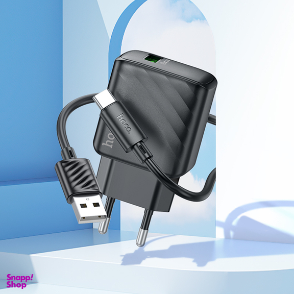 شارژر دیواری 18 وات هوکو مدل CS21A به همراه کابل USB Type-C