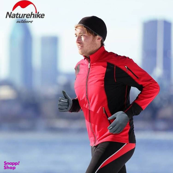 دستکش کوهنوردی نیچرهایک مدل GL05 Waterproof Soft Shell Gloves کد S005-T رنگ طوسی