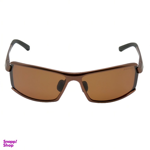 عینک آفتابی مردانه پلیس مدل POLICE S8812 رنگ قهوه ای