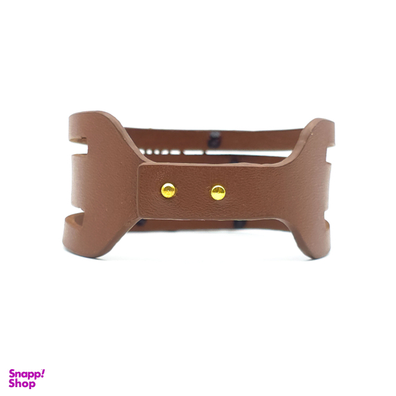 دستبند چرم و طلا 18 عیار زنانه طرح شعر نشود فاش کسی آنچه میان من و توست کد TX019