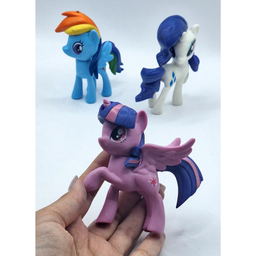 فیگور ناب سل مدل اسب تک شاخ کد unicorn_01 مجموعه 6 عددی