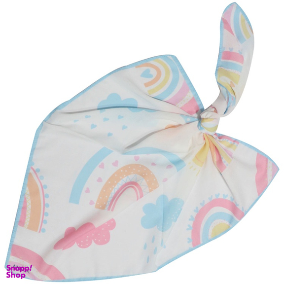 مینی اسکارف دخترانه طرح رنگین کمانی کد 1040