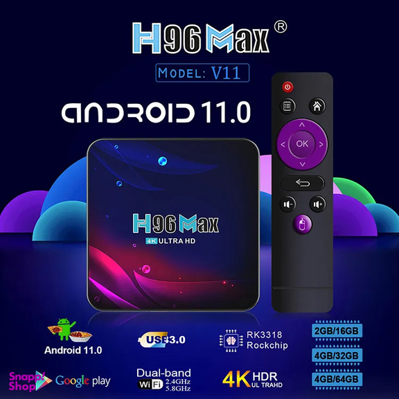 اندروید باکس اچ 96 مدل Max Version 11