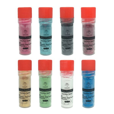پودر رنگ رزین اپوکسی اوریران مدل Mica Pearl حجم 15 میلی‌لیتر بسته 8 عددی