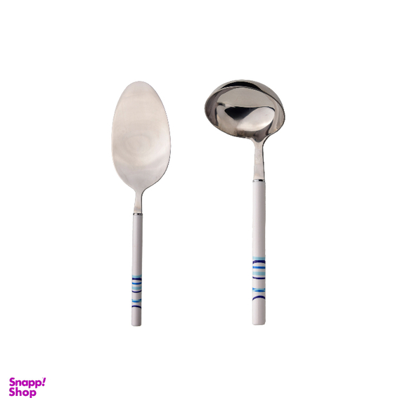 ست کفگیر و ملاقه سی اند اس کد 301050 مجموعه 2 عددی