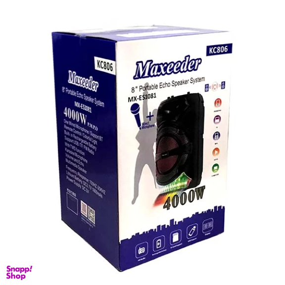 اسپیکر بلوتوثی قابل حمل مکسیدر مدل KC-806