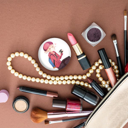 آینه جیبی خندالو طرح دوما اومارو انیمه تومو داچی گیم Tomodachi Game مدل تاشو کد 18471