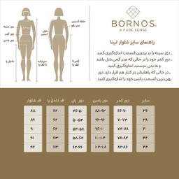 شلوار جین زنانه برنس (Bornos) مدل لبینا رنگ آبی روشن