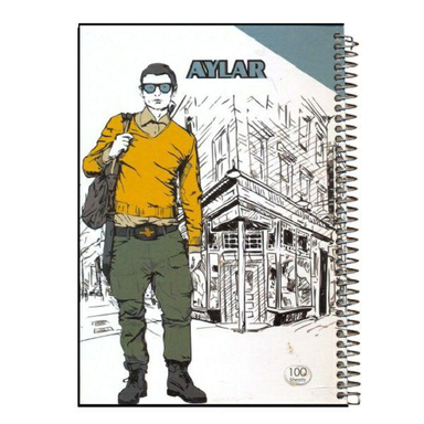 دفتر مشق 100 برگ آیلار طرح سرباز