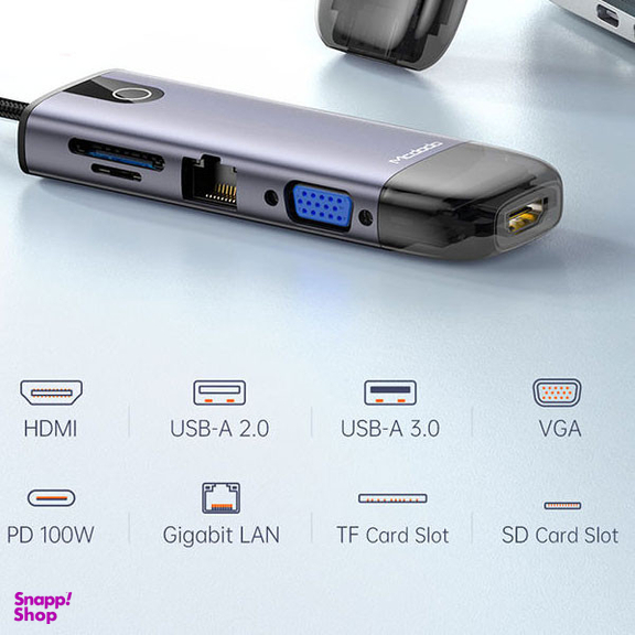 هاب 10 پورت USB-C مک دودو مدل HU-7420