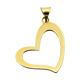 گردنبند طلا 18 عیار زنانه کاپانی مدل قلب کد KN019