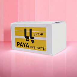 مهره پرچ پایا مدل لبه دار M5 کد PAYA69 مجموعه 50 عددی